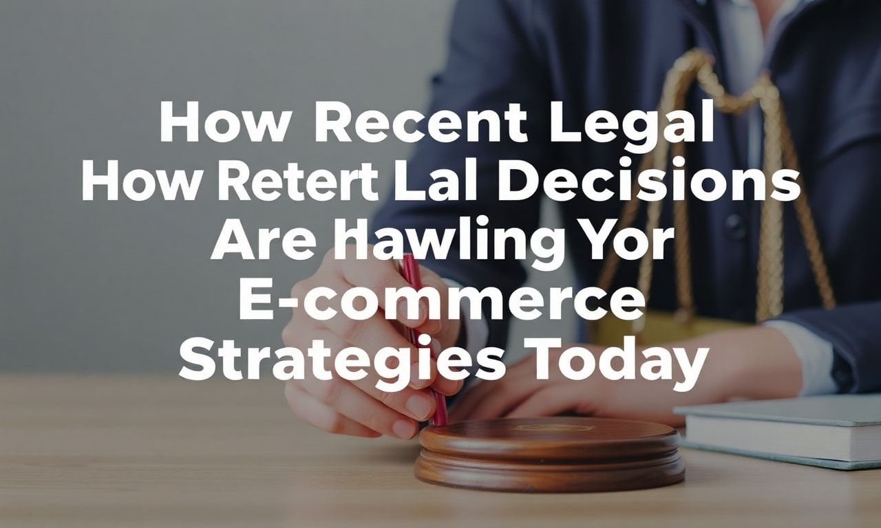 How Recent Legal Decisions Are Reshaping Ecommerce Strategies Today