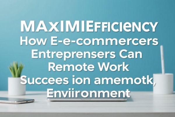 Maximizing Efficiency: How E-commerce Entrepreneurs Can Succeed in a Remote Work Environment