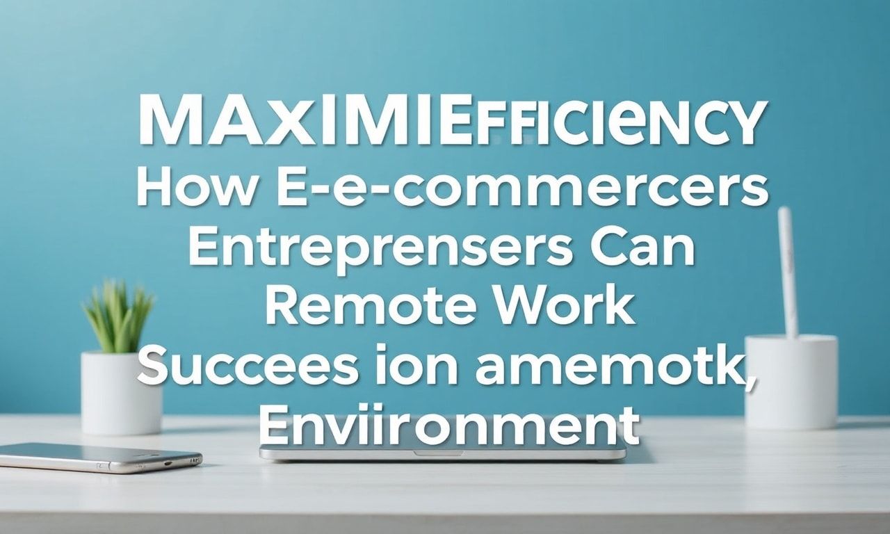 featured-maximizing-efficiency-how-ecommerce-entrepreneurs- Maximizing Efficiency: How E-commerce Entrepreneurs Can Succeed in a Remote Work Environment