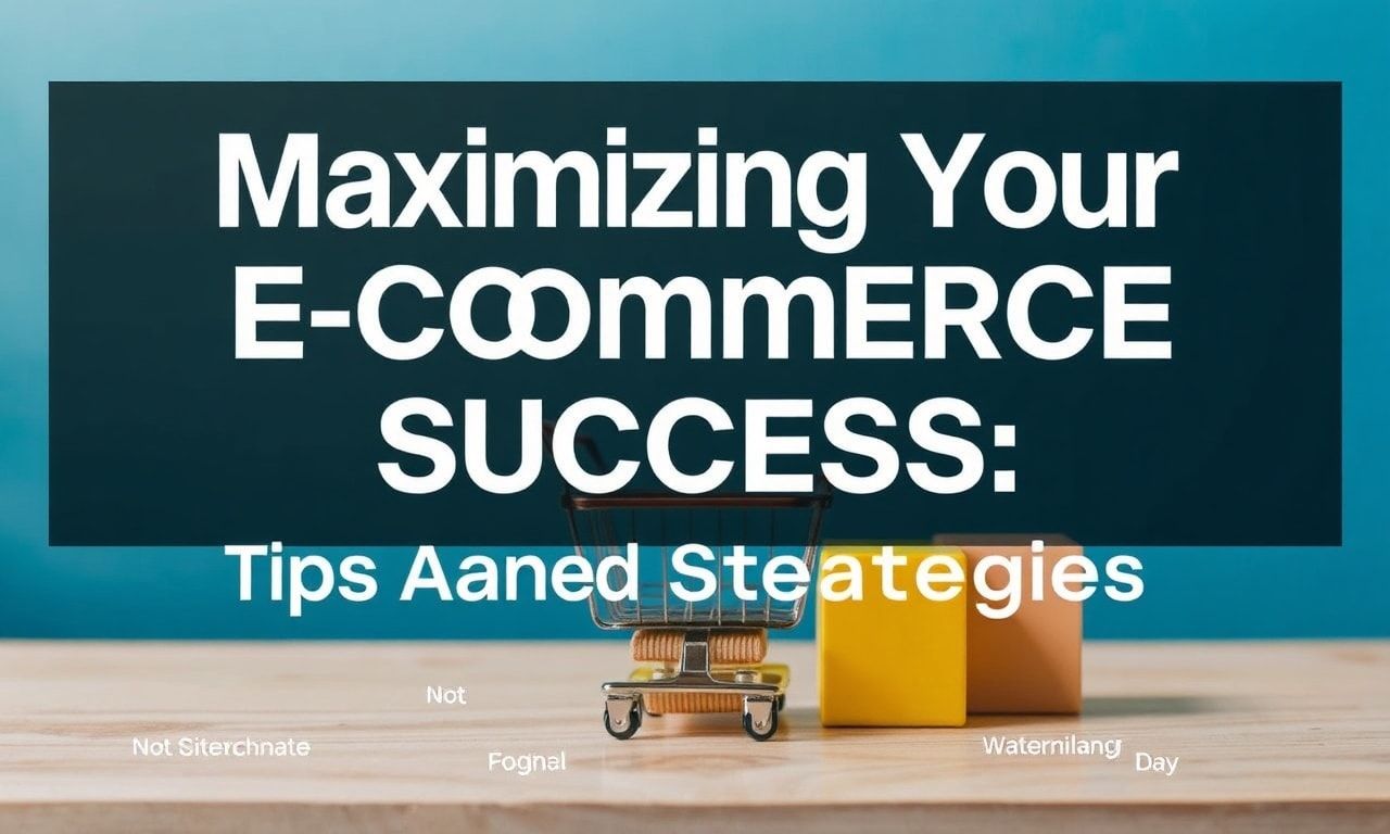 Maximizing Your E-commerce Success: Tips and Strategies