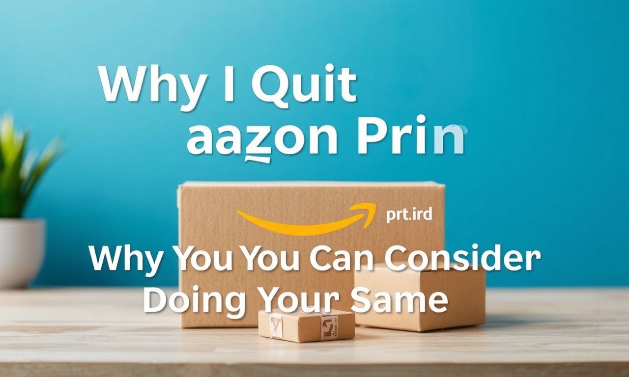 Why I Quit Amazon Prime and Why You Should Consider Doing the Same